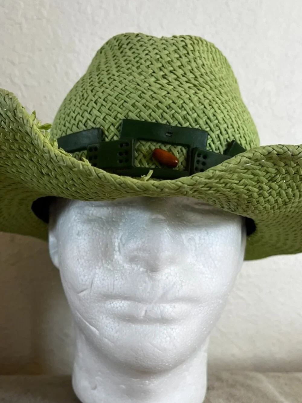 BullHide By Montecarlo Hat Green Straw Festival Concert Western Cowgirl Hat Szsm